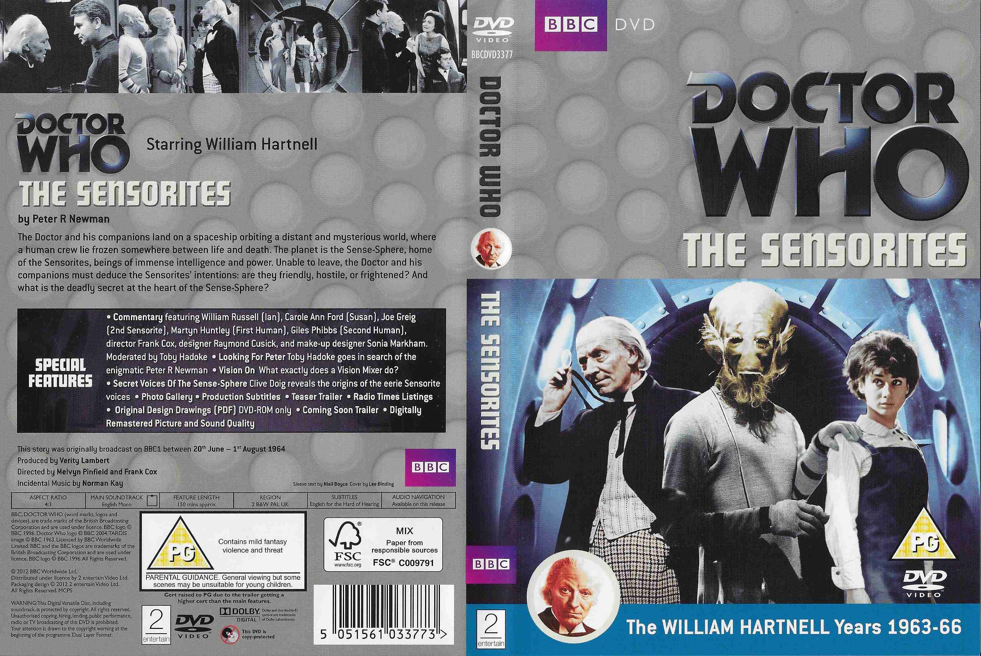 Picture of BBCDVD 3377 Doctor Who - The Sensorites by artist Peter R. Newman from the BBC records and Tapes library